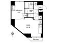 GENOVIA新御徒町スカイガーデンの間取り図画像
