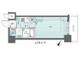新品家具付きマンション芝浦4の間取り図画像
