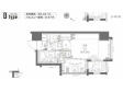 新品家具付きマンション月島4Aの間取り図画像